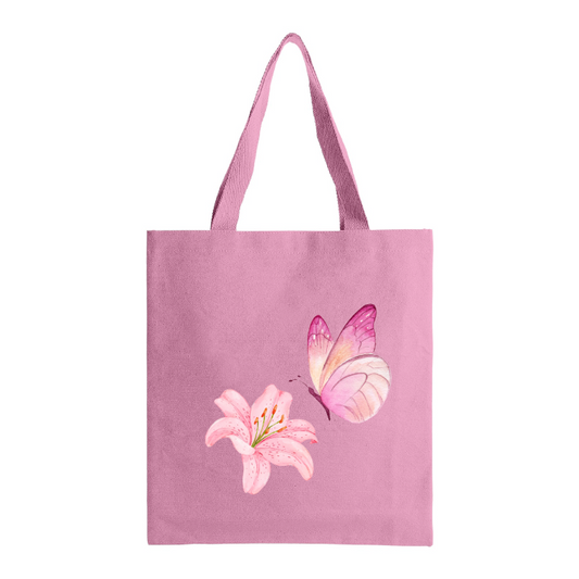 Butterfly flower - فراشة الورد tote bag